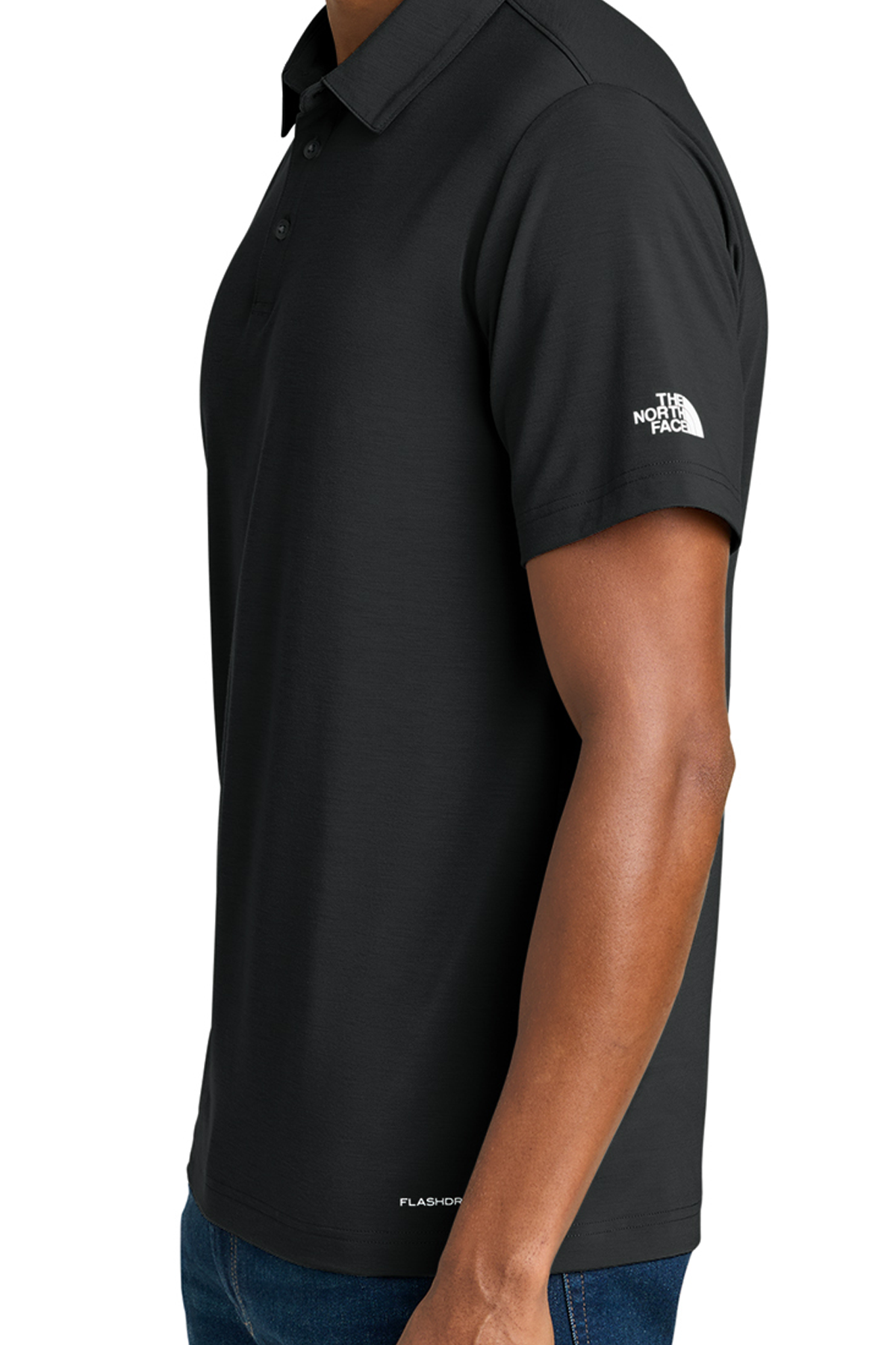 The North Face® Canyon Crest Polo Black - CHEST Decorated