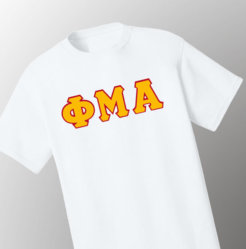 Greek Letter T-Shirt - White (Printed)