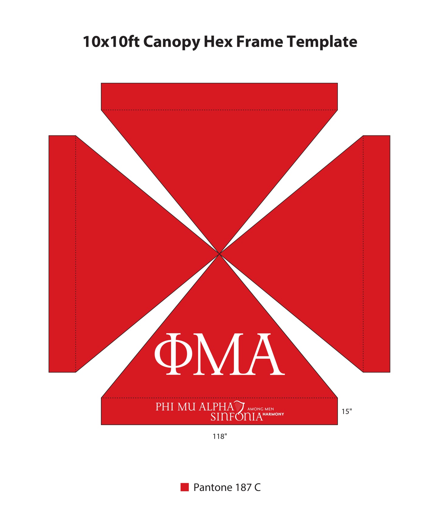 10x10 Canopy Tent - Red