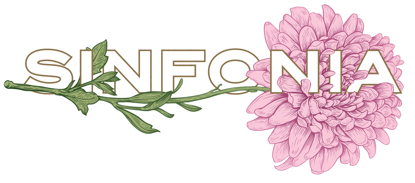 Chrysanthemum Crewneck: Pink Horizontal