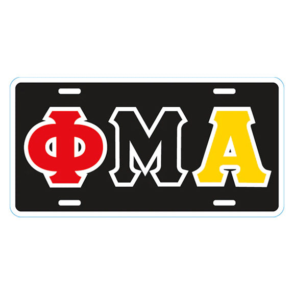 Plastic License Plate (Tri-Color)