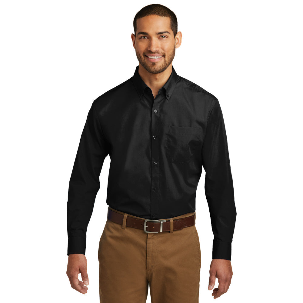 Concert Black Poplin Dress Shirt