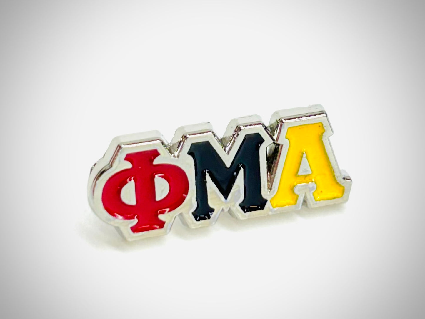 Tri-Color Greek Letter Lapel Pin