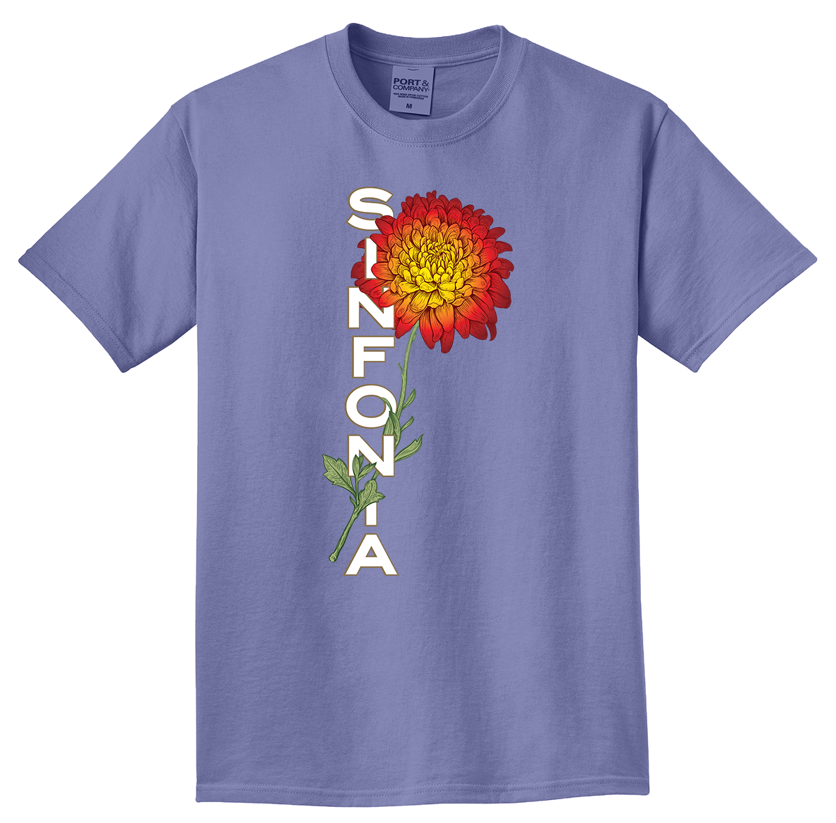 Chrysanthemum - Red Vertical