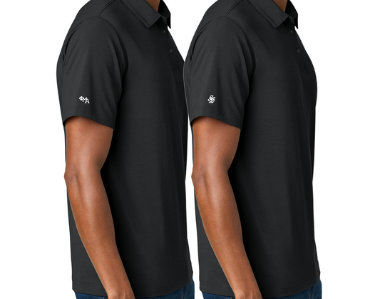 The North Face® Canyon Crest Polo Black - SLEEVE Decorated