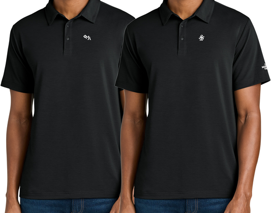 The North Face® Canyon Crest Polo Black - CHEST Decorated