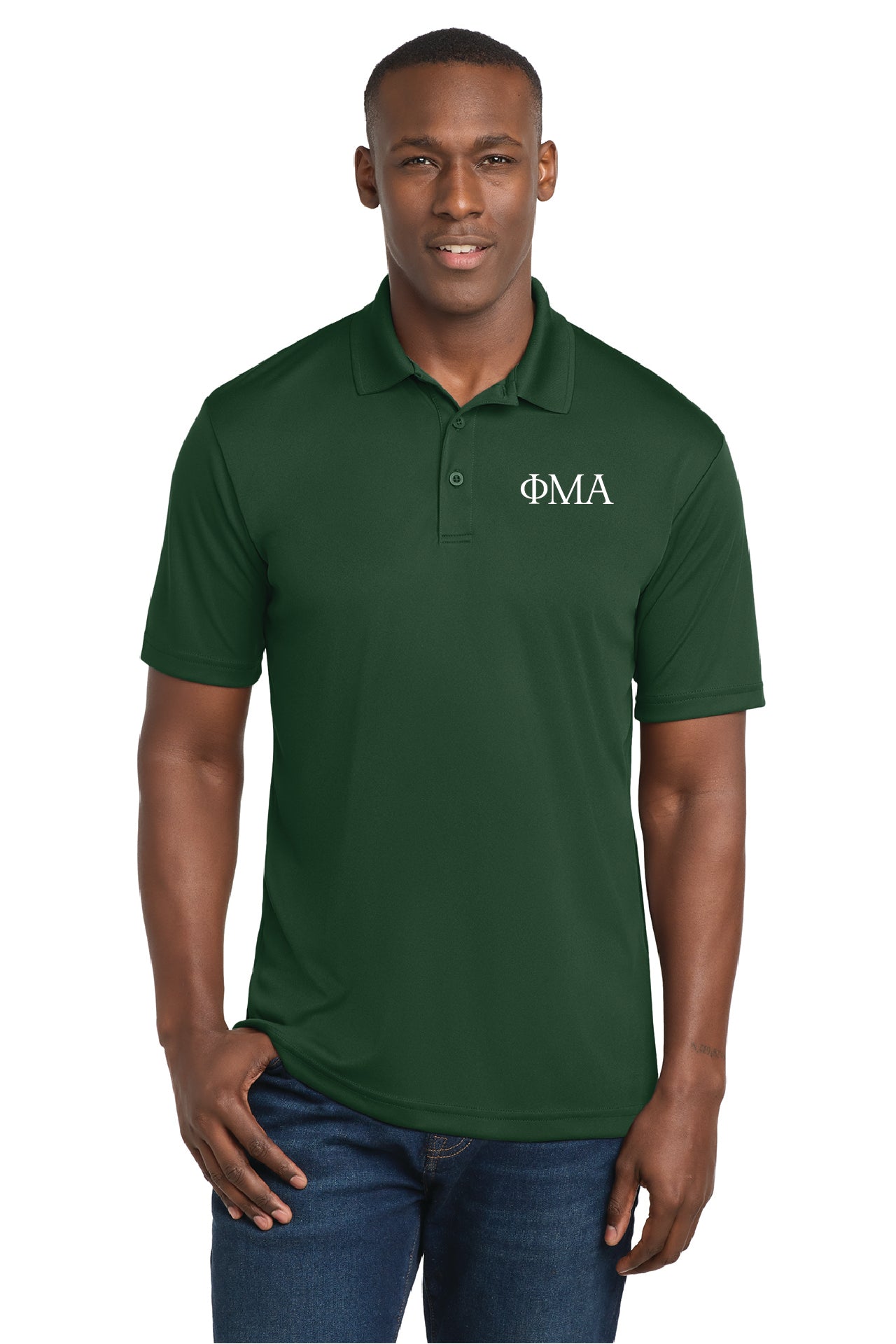 Performance Polo Shirt, Forest Green