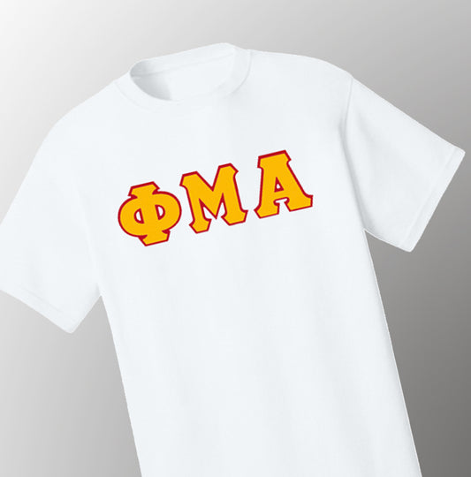 Greek Letter T-Shirt - White (Printed)