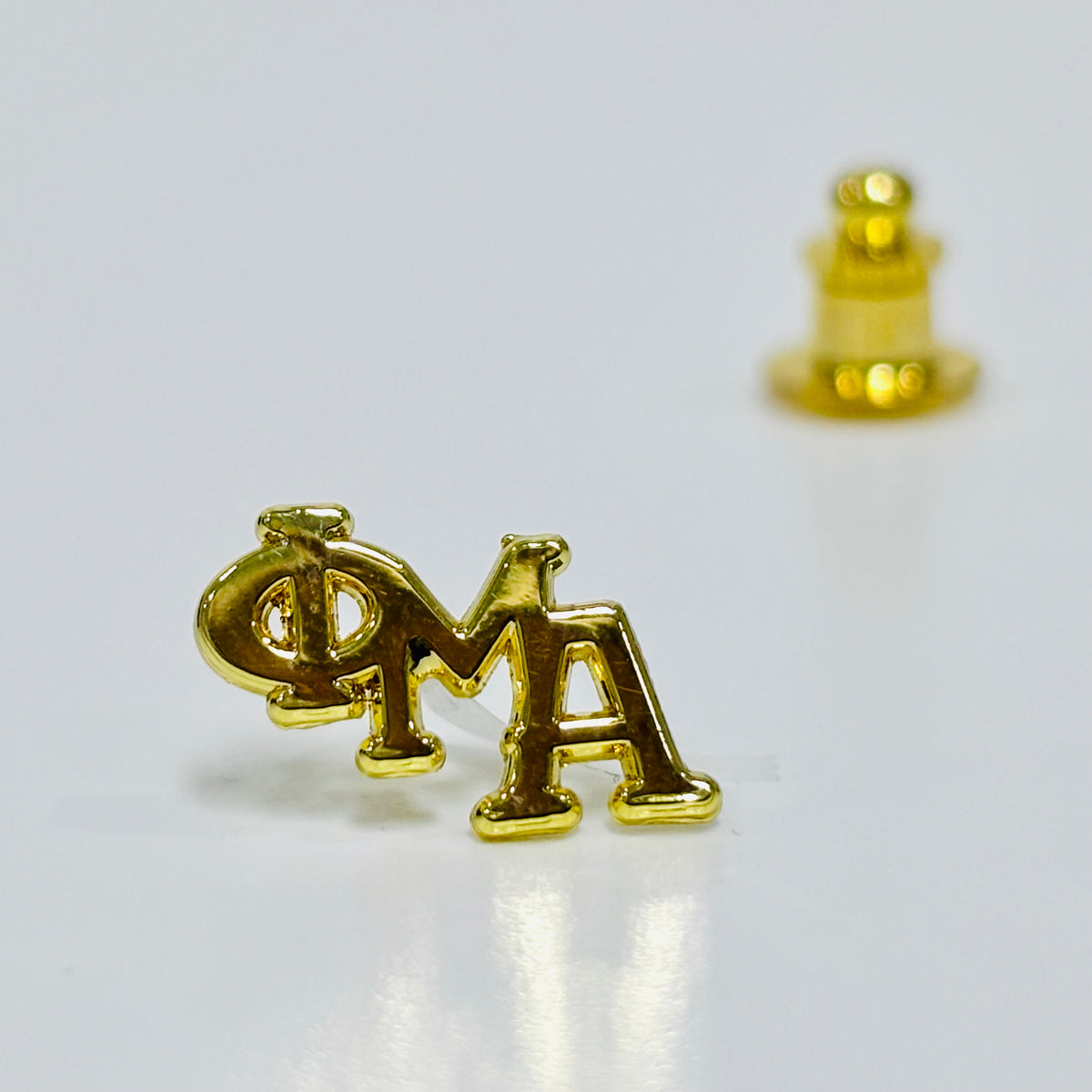 Die Cut Letters Lapel Pin, Gold