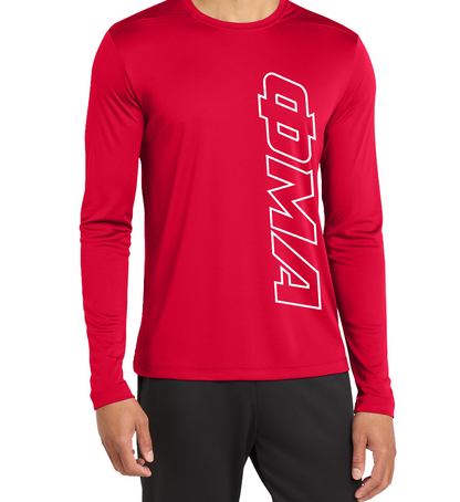 Tempo: VERTICAL GREEK OUTLINE - LONG SLEEVE Sport-Tek® Posi-UV® :