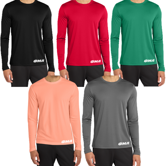 Tempo: GREEK LETTER - LONG SLEEVE Sport-Tek® Posi-UV® - Bottom Hem
