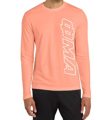 Tempo: VERTICAL GREEK OUTLINE - LONG SLEEVE Sport-Tek® Posi-UV® :