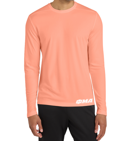 Tempo: GREEK LETTER - LONG SLEEVE Sport-Tek® Posi-UV® - Bottom Hem