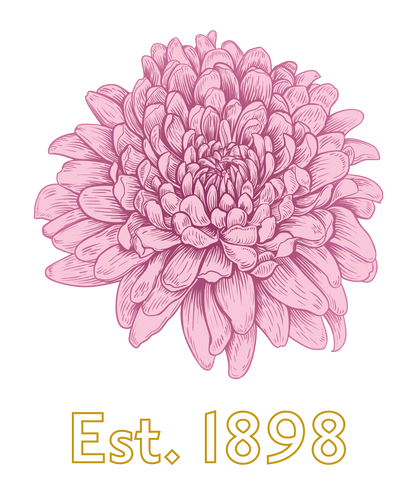 Chrysanthemum Crewneck: Pink Left-Chest