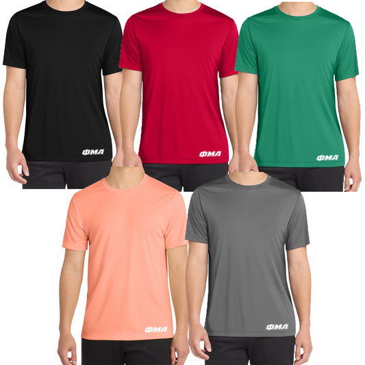 Tempo: GREEK LETTER - SHORT SLEEVE Sport-Tek® Posi-UV® - Bottom Hem