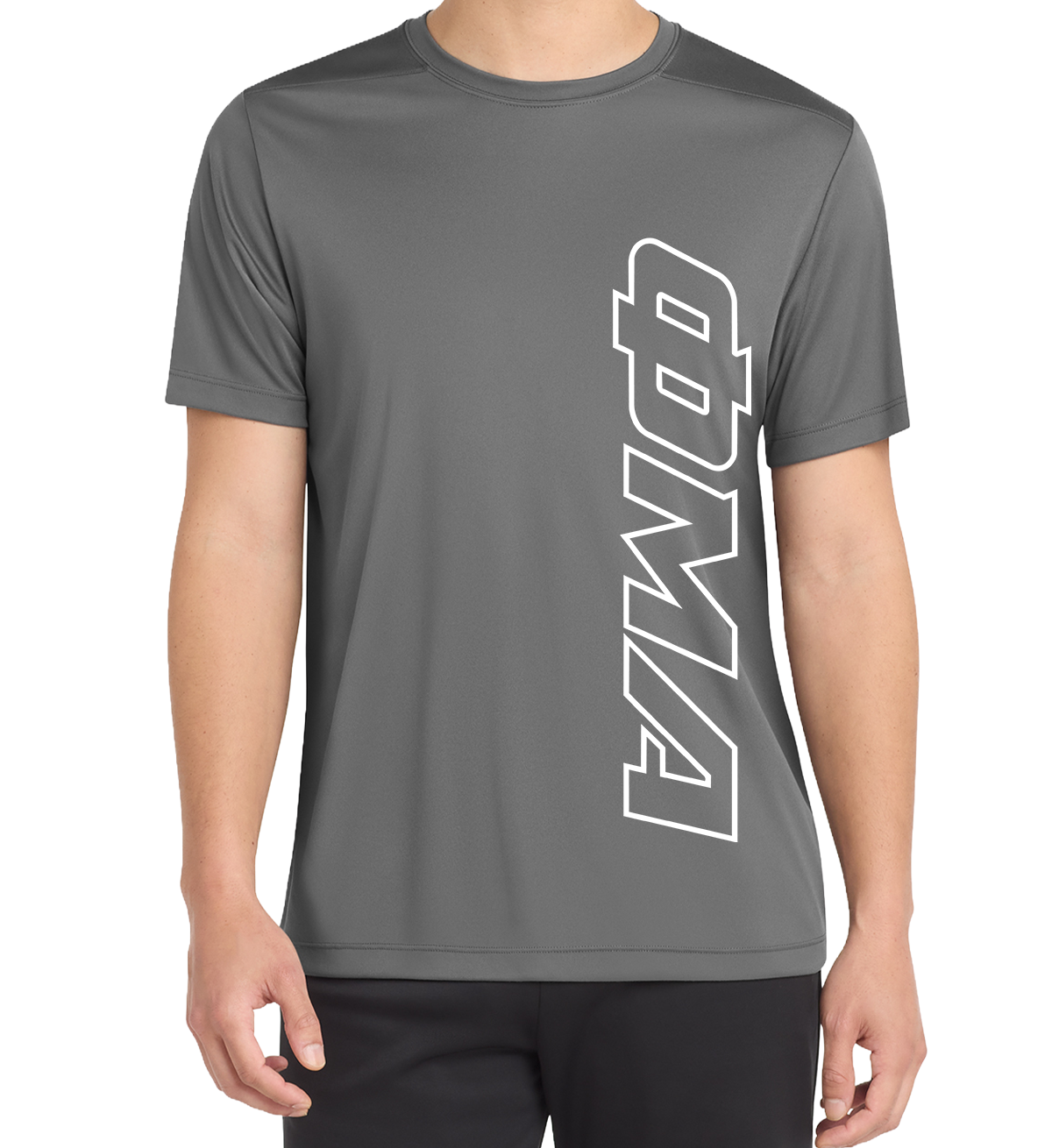 Tempo: OUTLINE LETTERS- SHORT SLEEVE Sport-Tek® Posi-UV®