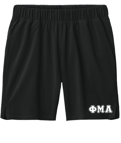 7” Performance Short - GREEK LETTERS
