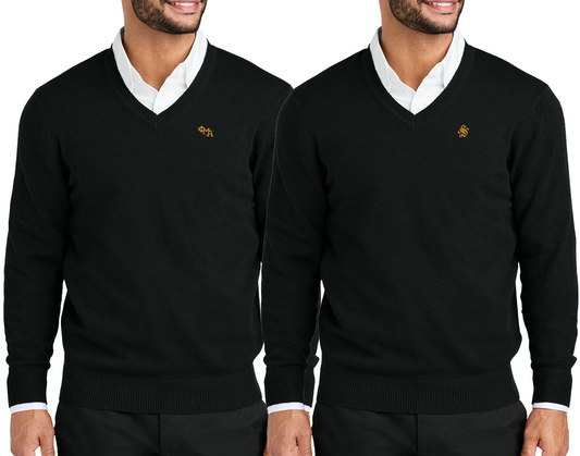 CHEST Decorated V-Neck Sweater