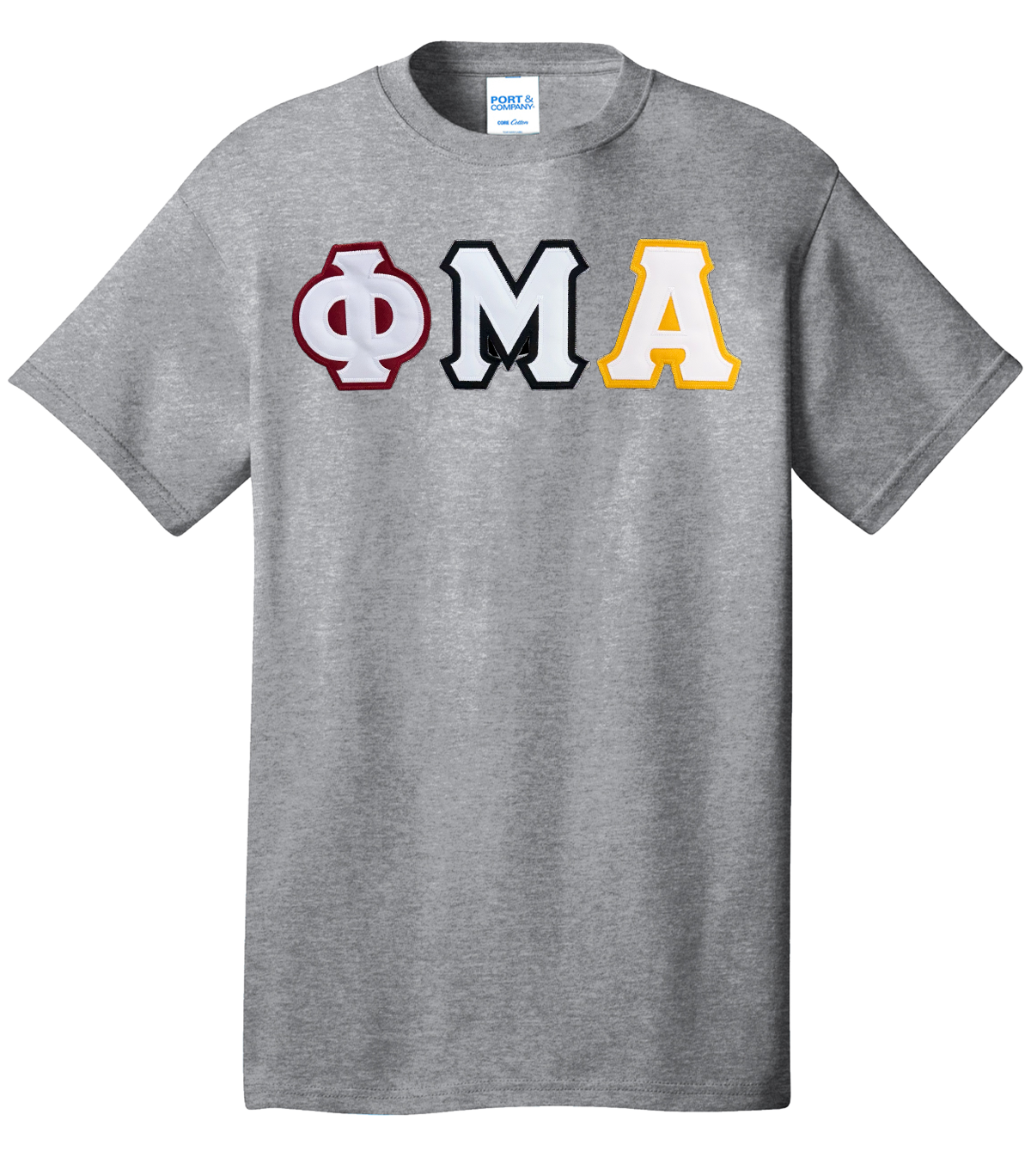 REVERSE Sewn-On Greek Letter T-Shirt