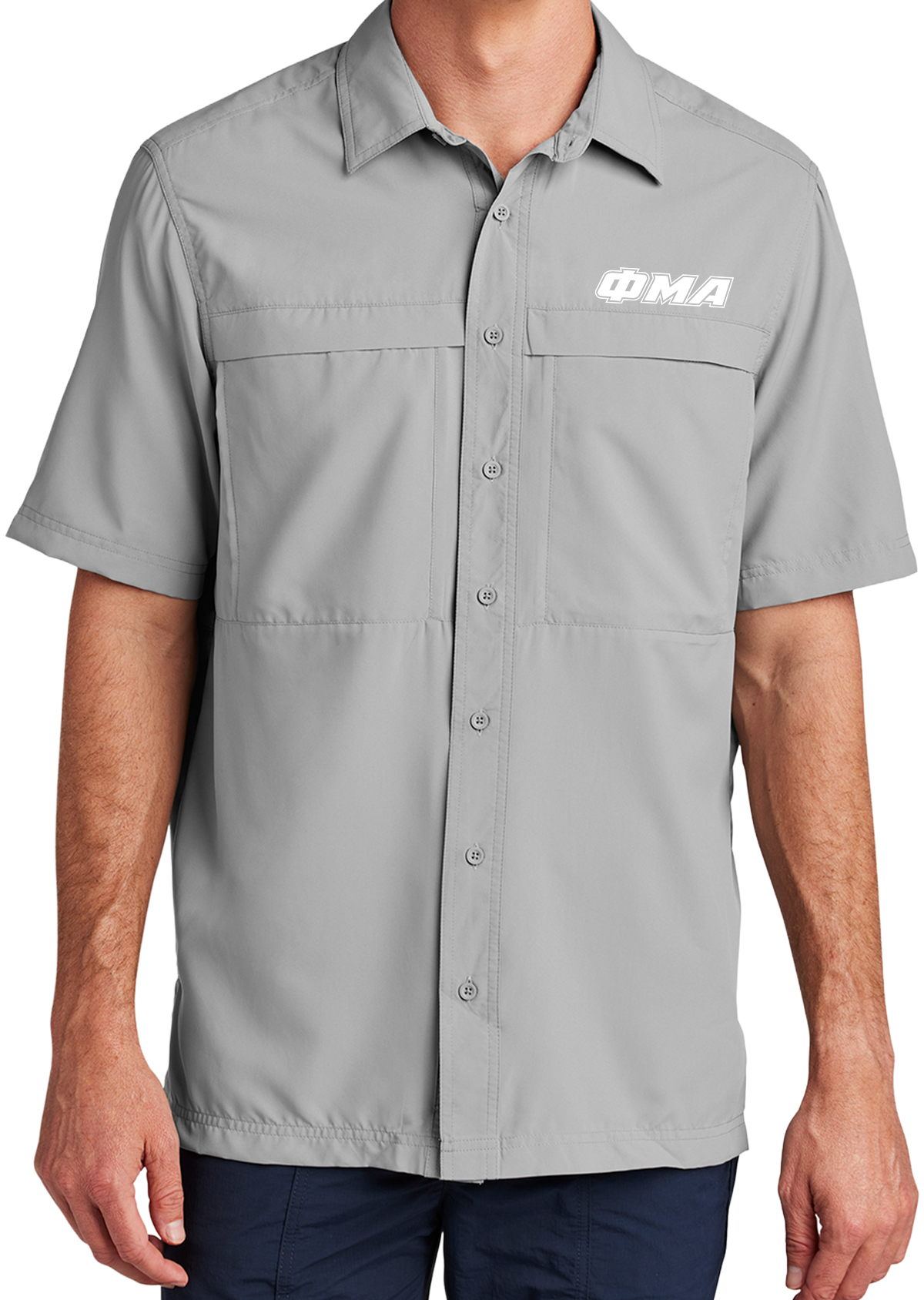Tempo: GREEK LETTER UV Protection Vented Shirt