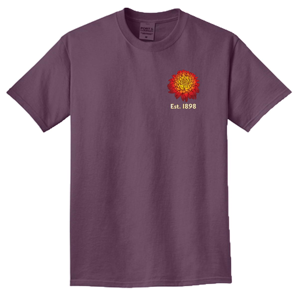 Chrysanthemum: Red Left-Chest