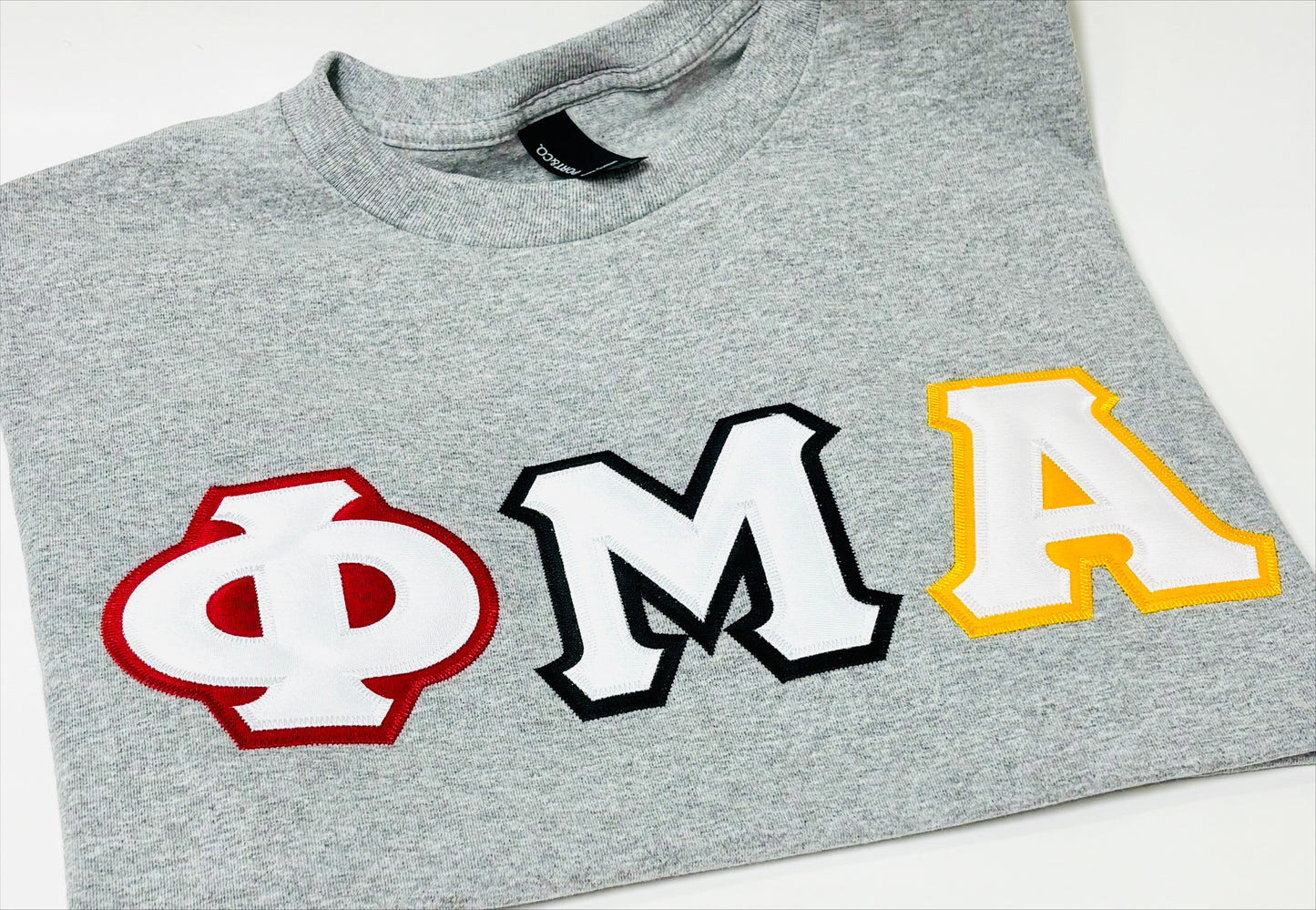 REVERSE Sewn-On Greek Letter T-Shirt
